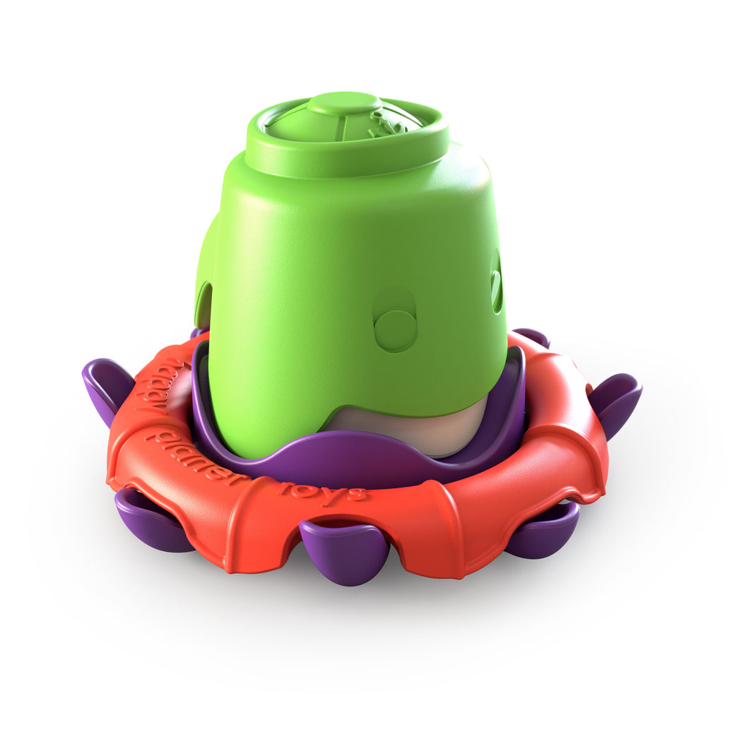 Octo-buoy stacking bath cup set - Bright (Wholesale)